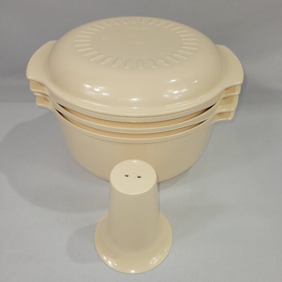 Tupperware Vintage 5 Piece Stack Cooker Microwave Cooking Set - Picture 1 of 2